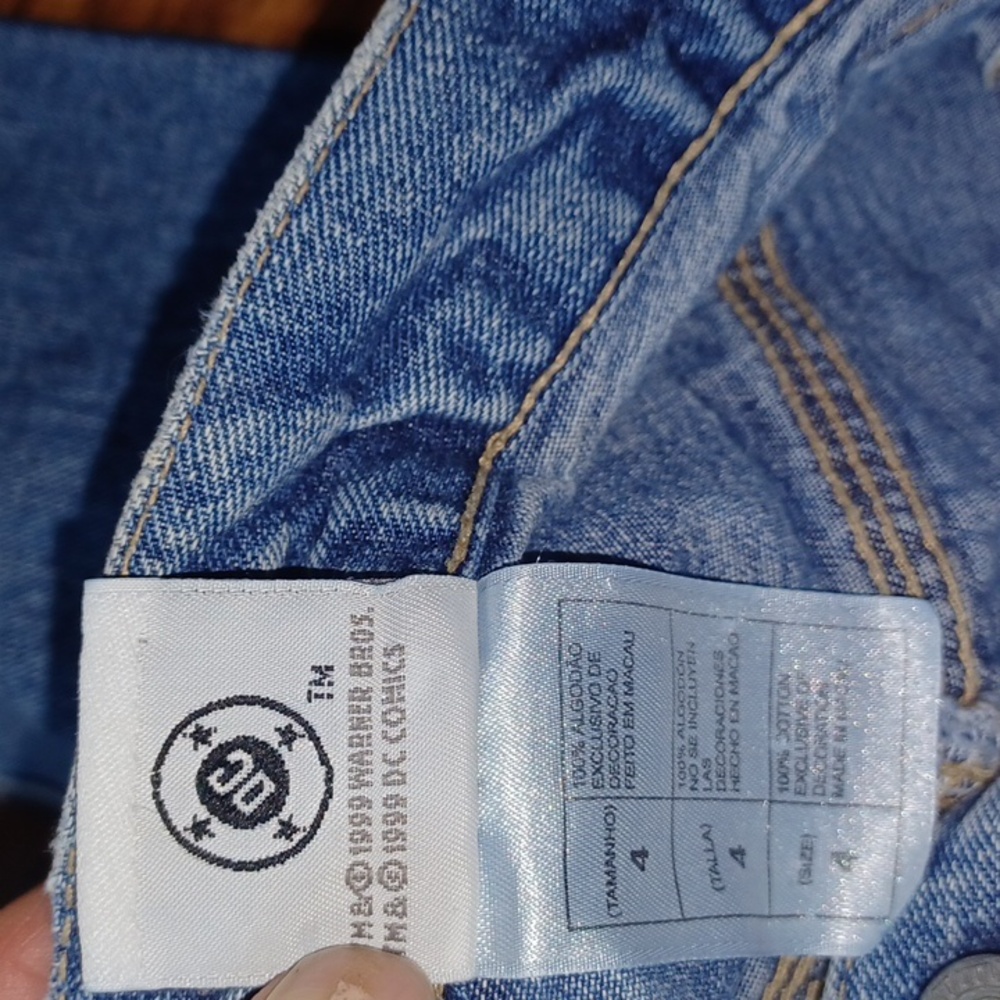 Children's Batman Jeans Warner Bros. Studio Store Size 4 1999 - Picture 8 of 9